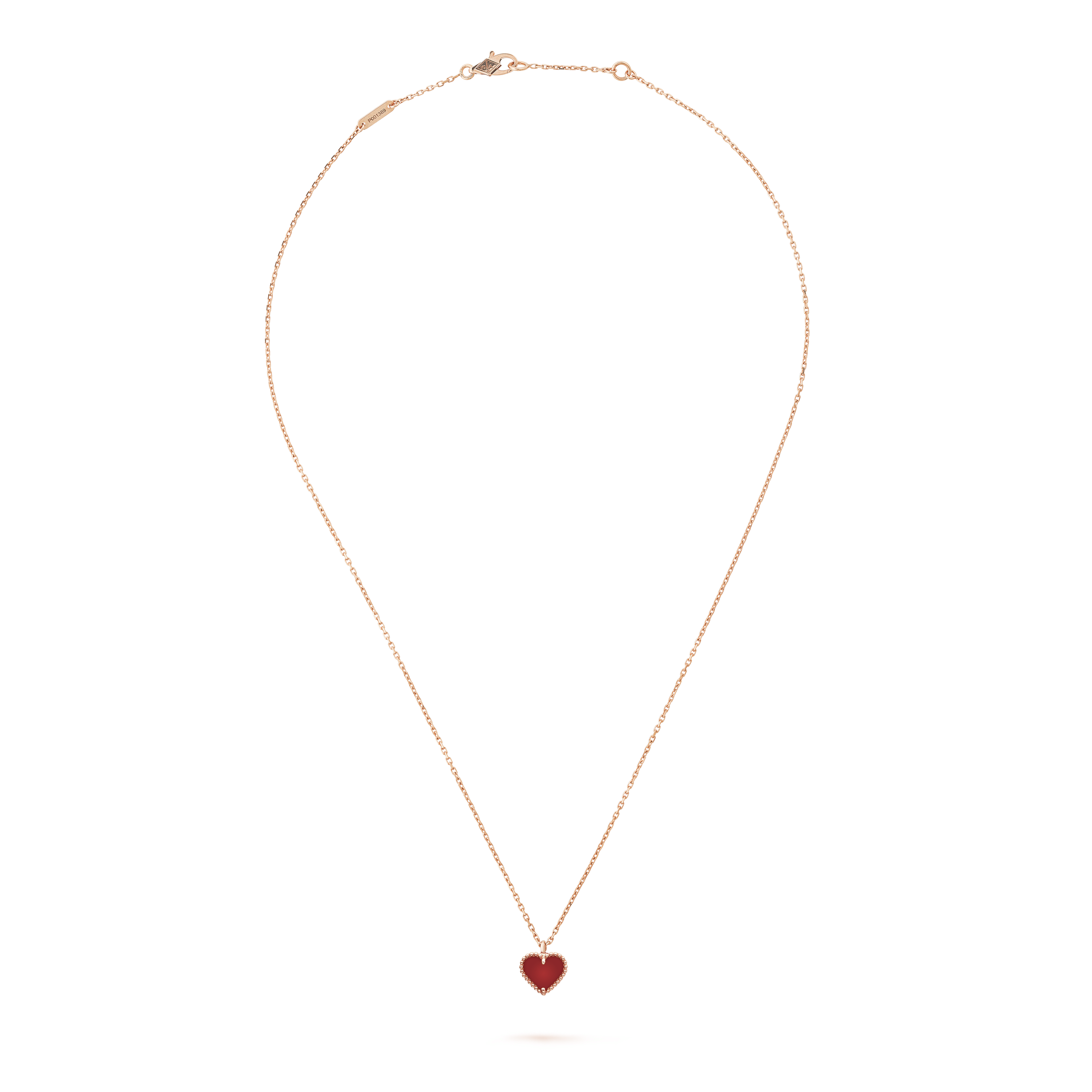 قلادة سويت ألامبرا هارت, ذهب وردي 18 قيراط, كارنليان:  1 حجر, Front, Jewelry Pendent - Van Cleef & Arpels