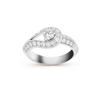 VCARD36100 - Couture solitaire 0.30 carat EVVS2