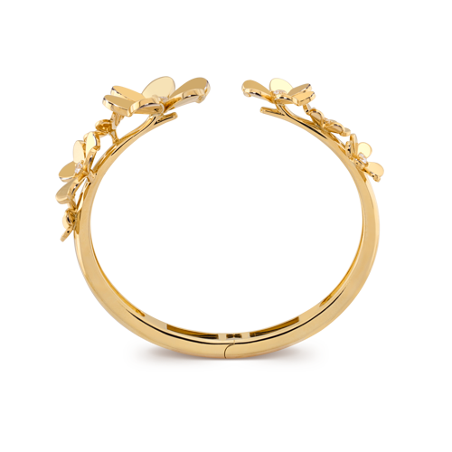 Vintage Alhambra ring, 18K yellow gold, Three Fourth, Jewelry Ring - Van Cleef & Arpels