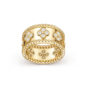 VCARO9NC00 - Perlée clovers ring, small model